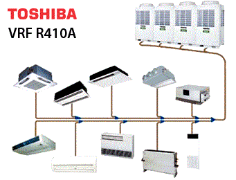 Điều hòa trung tâm VRF Toshiba - Nhà Thầu Cơ Điện Lạnh 2K - Công Ty TNHH Tư Vấn Thiết Kế Cơ Điện 2K